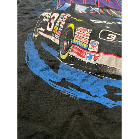 Vintage Chase Dale Earnhardt The Man T Shirt Size XL 90s All Over Print Nascar - Picture 3 of 10